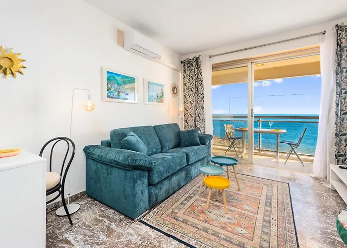 'le Berkeley' Vue Mer, Centre, Parking Menton